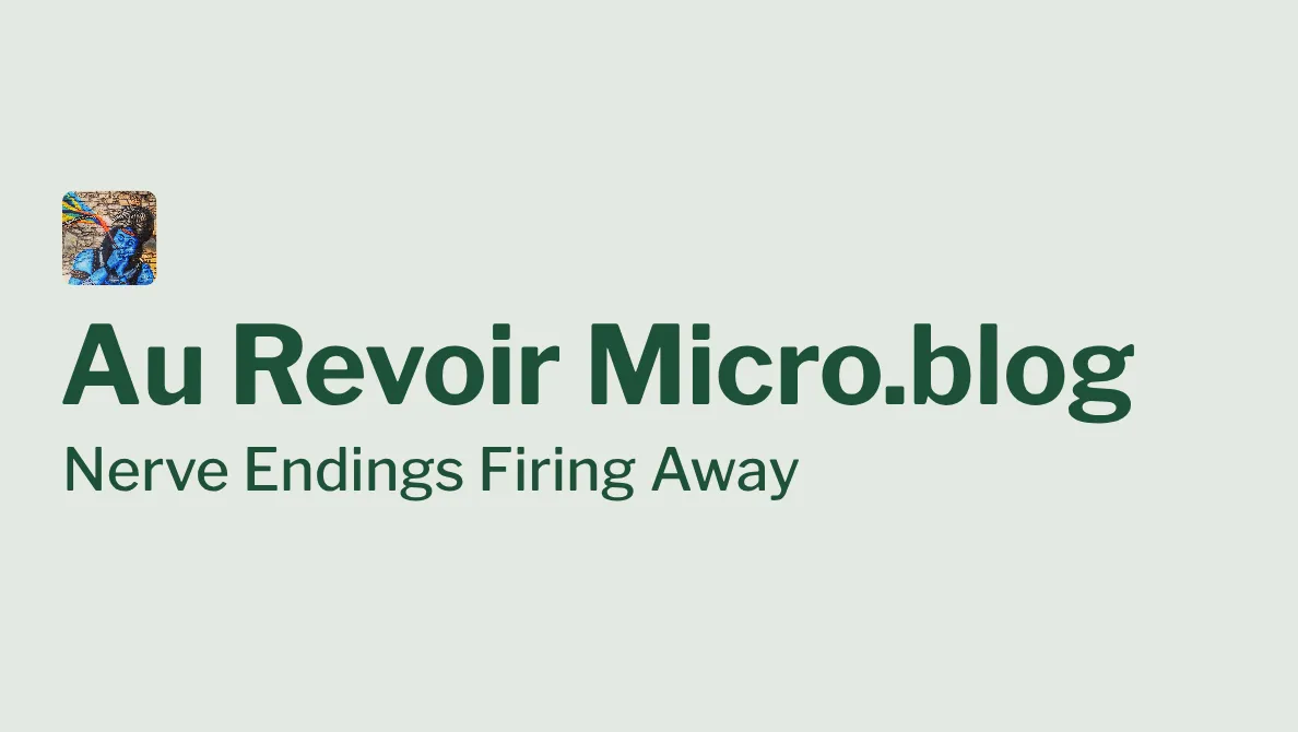 Au Revoir Micro.blog