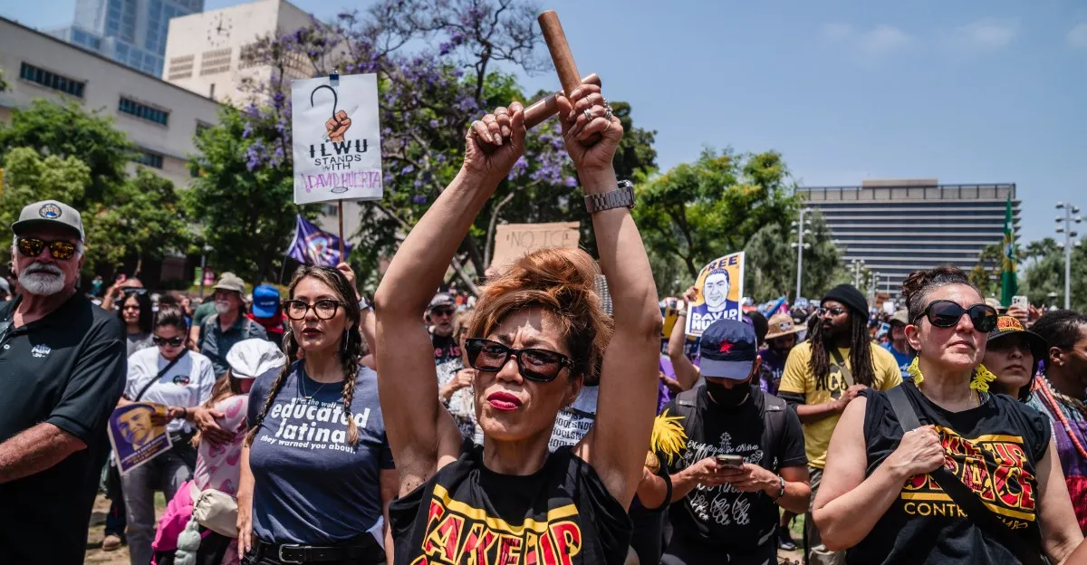 A day of LA anti-ICE protests in photos